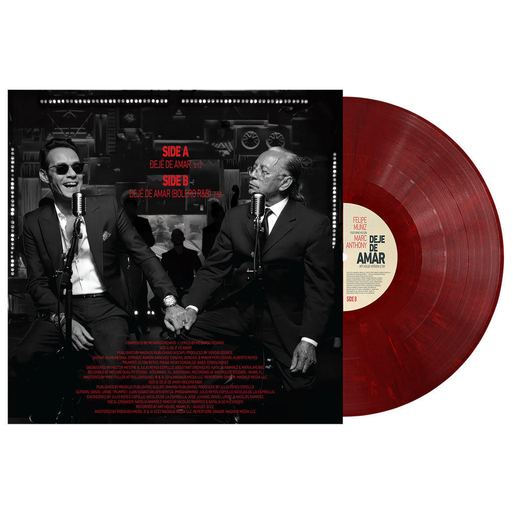 Dejé De Amar Vinilo 12" Sencillo (Mármol Rojo Rubí)