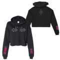 Women's Rhinestone Crop Hoodie
