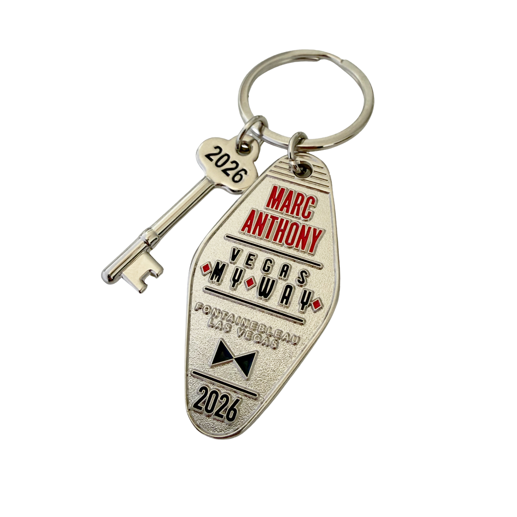 My Way Silver Keychain