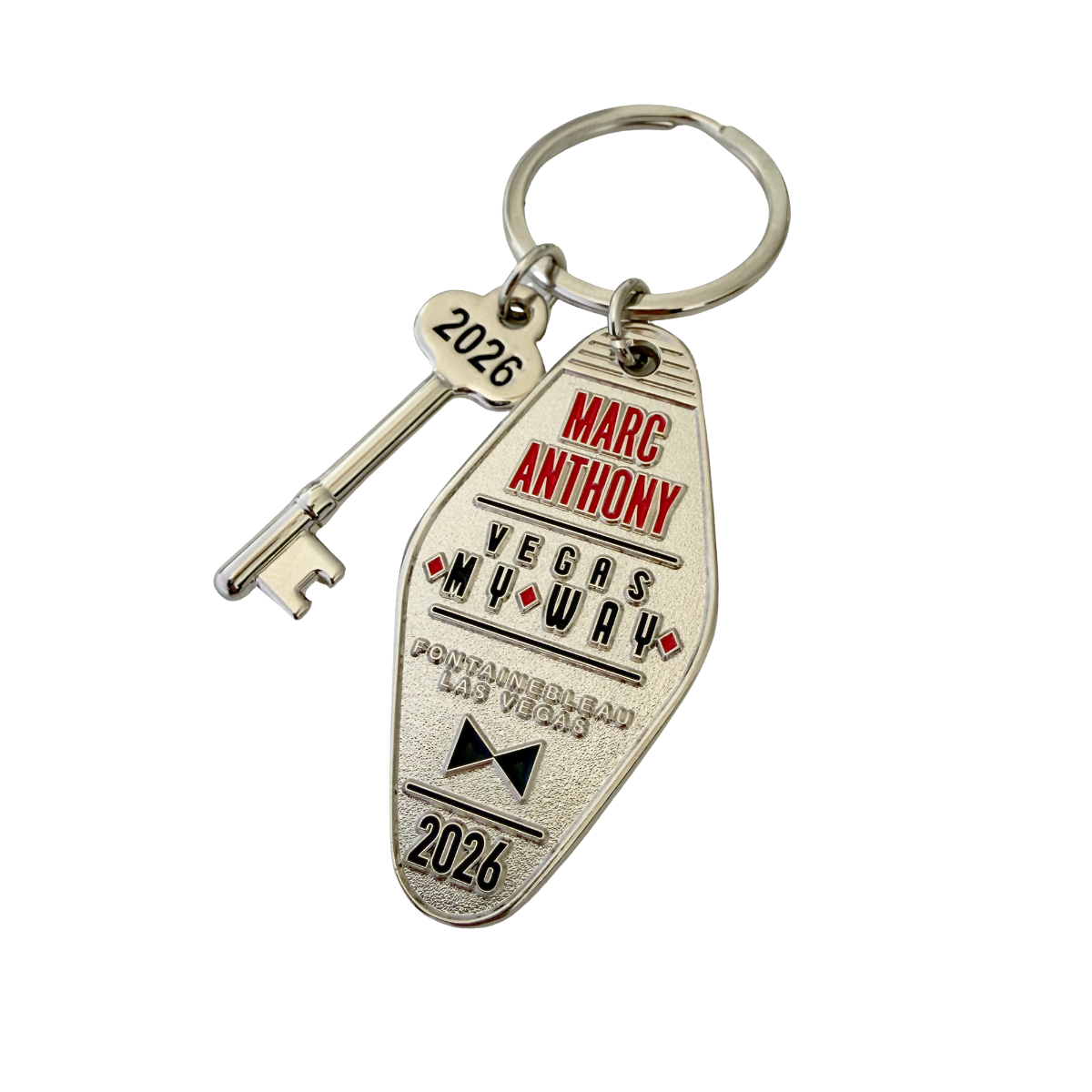 My Way Silver Keychain